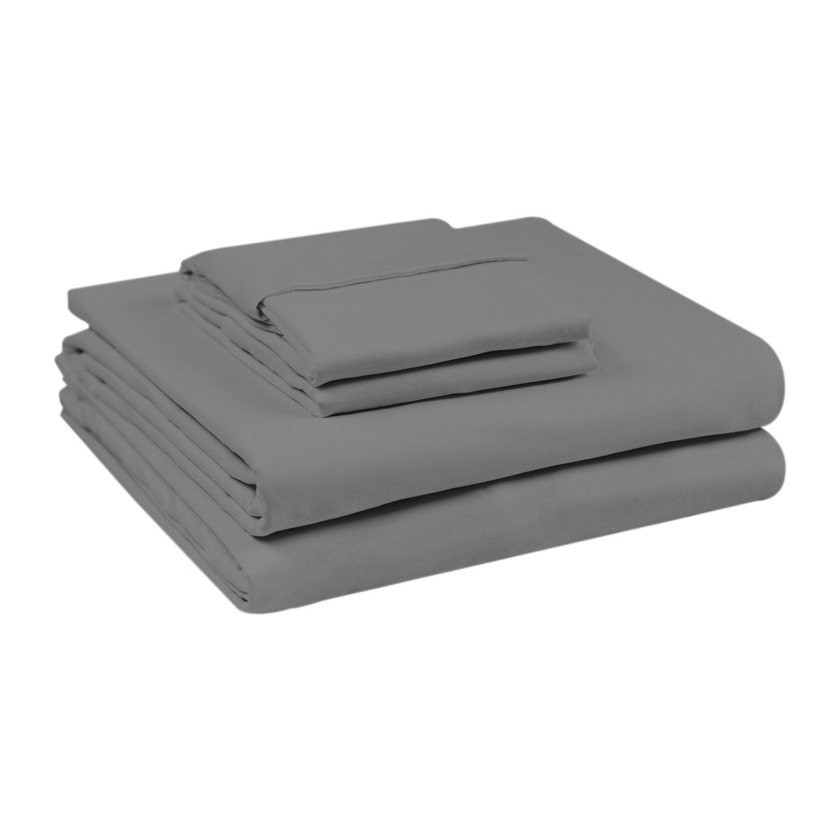 Juego Sábana Gris Percale