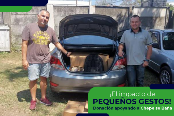 Apoyando a Chepe se Baña