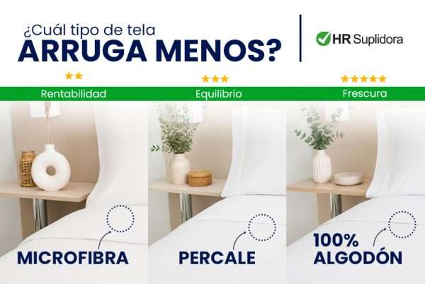 ¿Qué tela arruga menos en sábanas para hotel?